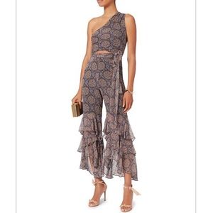 Intermix exclusive one shoulder cut out jumpsuit